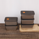 Kit com 16 Potes de Aço Inoxidável Linha Premium, com Tampas Antivazamento, Resistentes ao Freezer e a Altas Temperaturas