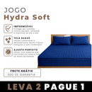 [COMPRE 1, LEVE 2] Hydra Soft™ Jogo de Cama Impermeável Premium – Lençol com Elástico + 2 Fronhas.