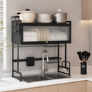 Escorredor de Pratos em Aço Inox  + BRINDE Kit Utensílios de Cozinha